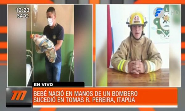 Bebé nació en manos de un bombero | Telefuturo