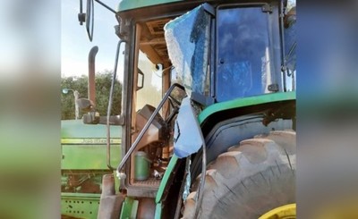 Tractorista fue atacado a tiros por supuestos campesinos