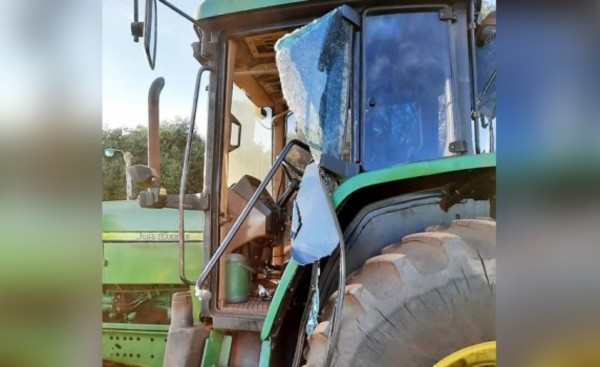 Tractorista fue atacado a tiros por supuestos campesinos