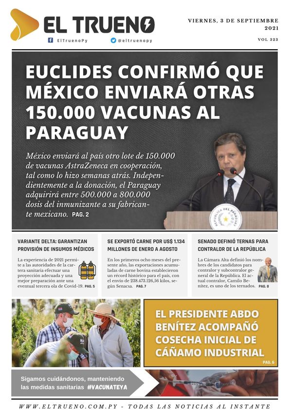 E-paper 3 de septiembre 2021 - El Trueno