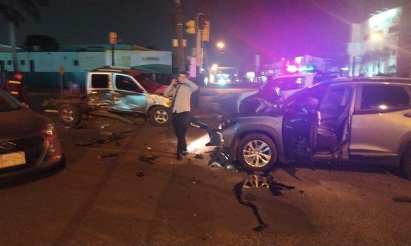 Violento accidente en Ciudad del Este