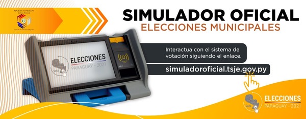 Simulador con candidaturas reales están disponible en la web de la Justicia Electoral | .::Agencia IP::.