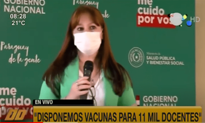 Viceministra de Educación: ''Disponemos de vacunas para 11 mil docentes'' | Telefuturo