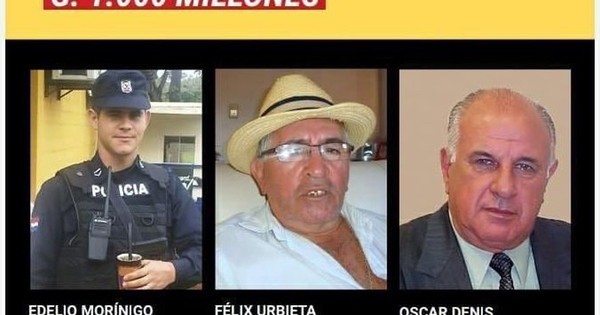 La Nación / Gobierno reactiva millonarias recompensas para dar con secuestrados y criminales