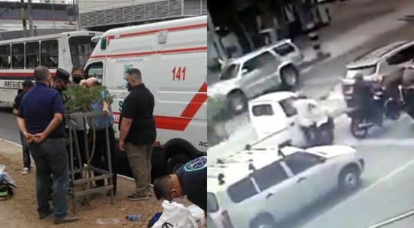 Asalto fatal sobre Avda. San Martín: suboficial muere baleado por motochorros
