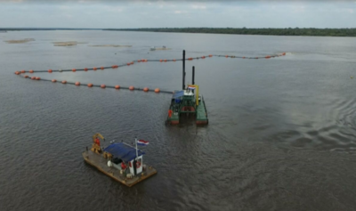 Diario HOY | Continúan tareas de dragado en los pasos más difíciles del Río Paraguay