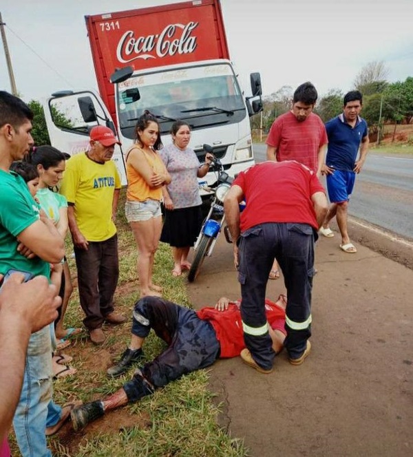 Motoasaltantes hieren a conductor de camión repartidor en San Pedro - Megacadena — Últimas Noticias de Paraguay