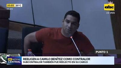Reeligen a Camilo Benítez como contralor - ABC Noticias - ABC Color