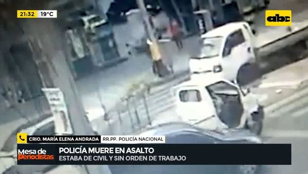 Policía muere en asalto - Mesa de Periodistas - ABC Color
