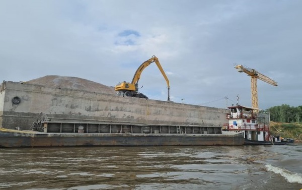 Obras de dragado superan los 600.000 m3 y sequía continúa afectando navegabilidad de los ríos