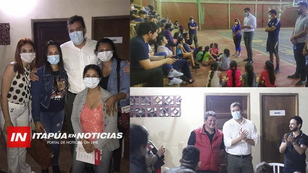 JUAN LICHI EN LOS BARRIOS Y CON LA GENTE: EL JOVEN SIGUE SUMANDO ADEPTOS A SU FIGURA.