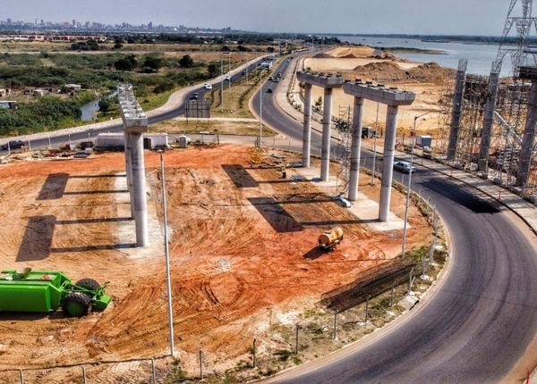 Colocan primeras capas del paquete estructural del Puente Héroes del Chaco | .::Agencia IP::.