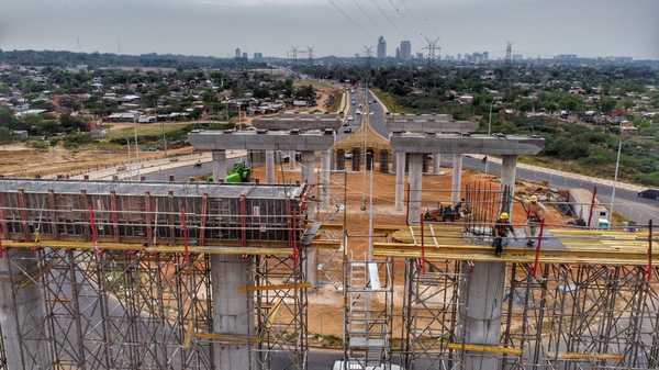 Colocan primeras capas del paquete estructural del Puente Héroes del Chaco - Megacadena — Últimas Noticias de Paraguay