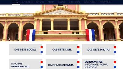 Presidencia renueva sitio  web y apunta a rescate histórico