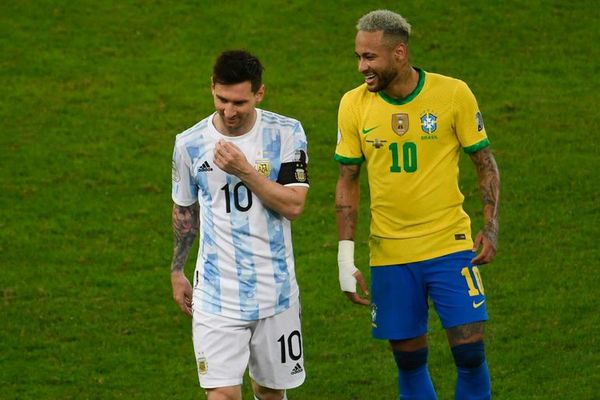 Brasil-Argentina, la cumbre del fútbol con Neymar y Messi en un premundial en llamas - Fútbol - ABC Color