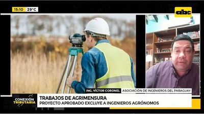 Trabajos de agrimensura: proyecto aprobado excluye a ingenieros agrónomos - ABC Noticias - ABC Color