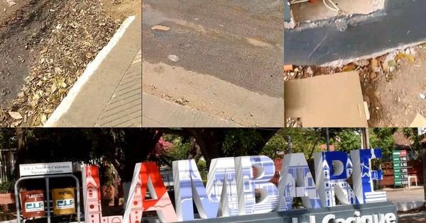 La Nación / Comuna lambareña erige costosa estructura entre basuras y baches con agua servida
