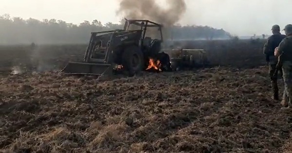 La Nación / Ataque en el Norte: criminales ingresaron a estancia y quemaron maquinarias