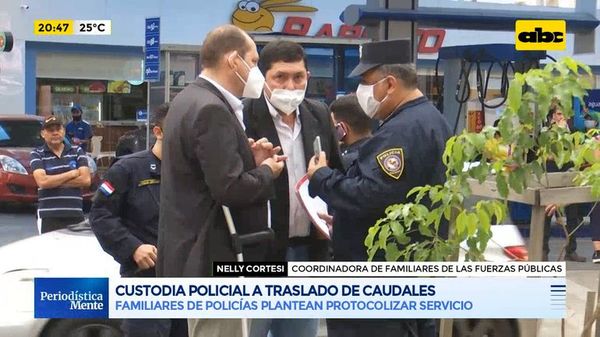 Custodia policial a traslado de caudales - ABC Noticias - ABC Color