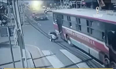 Cayó de un bus intentando perseguir a ladrón | Telefuturo