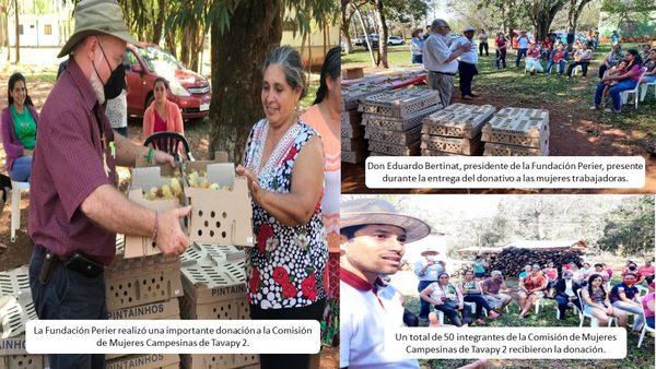 FUNDACIÓN FRANCIS PERIER REALIZA IMPORTANTE DONACIÓN A COMISIÓN DE MUJERES CAMPESINAS