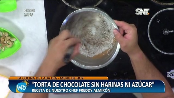 Cocina LMCD: Torta de chocolate sin harinas ni azúcar - SNT