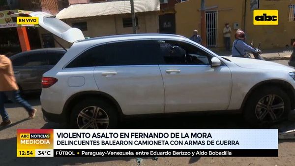 Violento asalto con armas de guerra en Fernando de la Mora - ABC Noticias - ABC Color