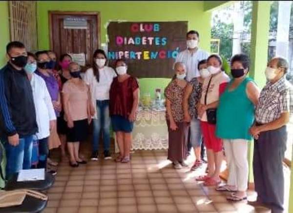 Asisten a diabéticos e hipertensos del barrio Pablo Rojas