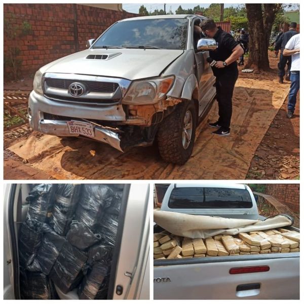 Incautan gran cargamento de marihuana tras persecución policial y balacera
