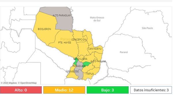 Covid: Paraguay sin alta probabilidad de rebrotes en la mayoría de sus departamentos - Nacionales - ABC Color