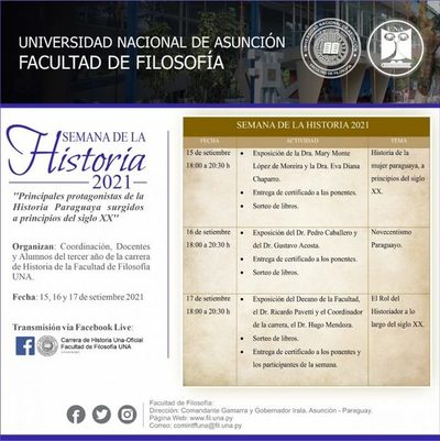 Invitan a participar de la Semana de la Historia 2021 mediante plataformas virtuales