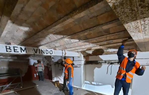 Puerto de Asunción: 80% de avance en obra de restauración del edificio