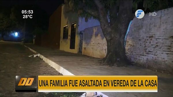Ola de asaltos afecta a familia que compartía tereré frente a su casa