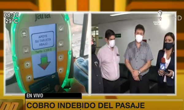Cobro indebido del pasaje: Empresarios reafirman costo de G. 3.338 | Telefuturo