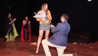 Le propusieron matrimonio a Nati Sosa Jovellanos en pleno escenario teatral - Teleshow