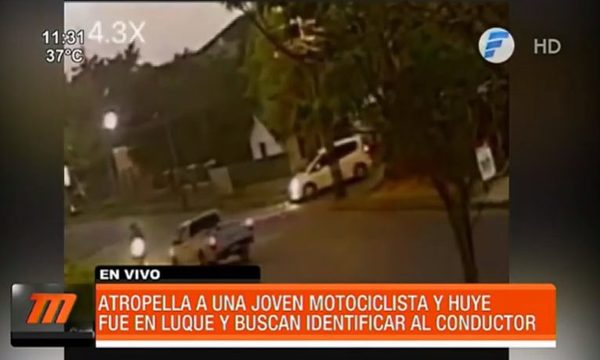 Buscan a conductor que atropelló a joven motociclista | Telefuturo