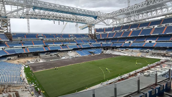 El Bernabéu ya está listo para que vuelva el fútbol