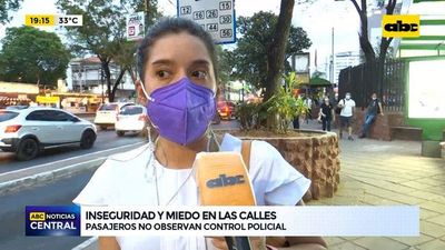 Sondeo: Inseguridad y miedo en las calles  - ABC Noticias Central - ABC Color