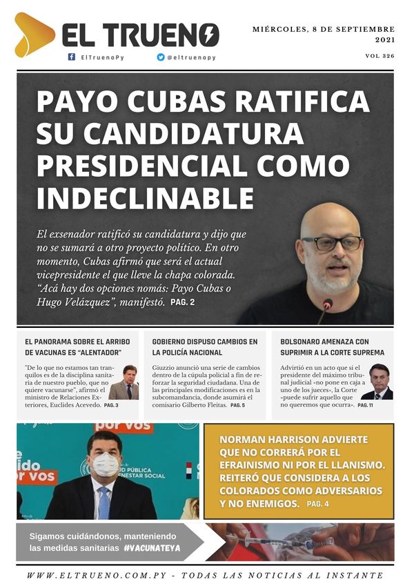 E-paper 8 de septiembre 2021 - El Trueno