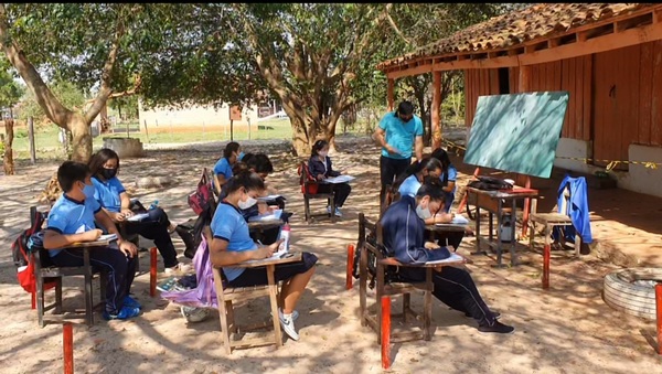 Hace tres años dan clases bajo árboles en Concepción