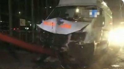 Ambulancia chocó contra columna y murió paciente que era llevado de urgencia