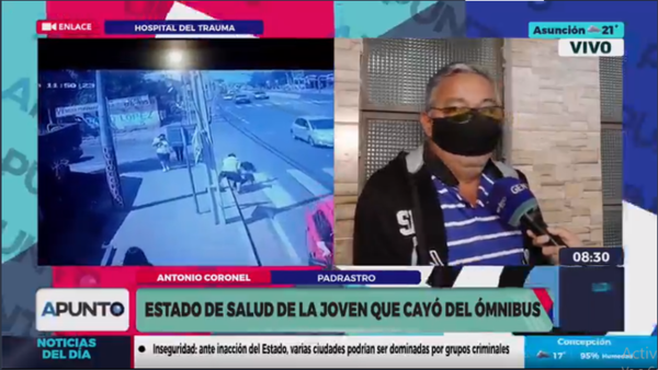 Diario HOY | Liz Vera, la joven que cayó de un bus tras ser asaltada, sigue con pronóstico reservado