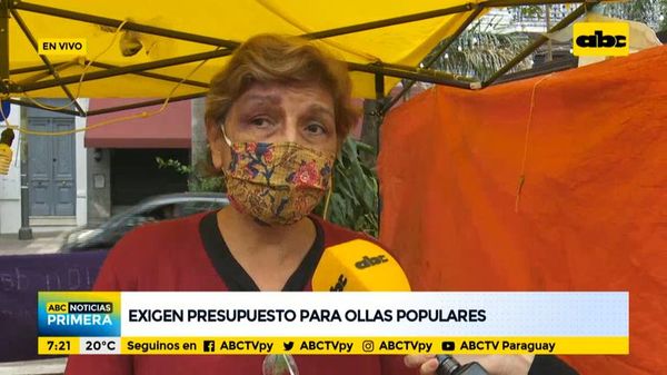Exigen presupuesto para ollas populares - ABC Noticias - ABC Color