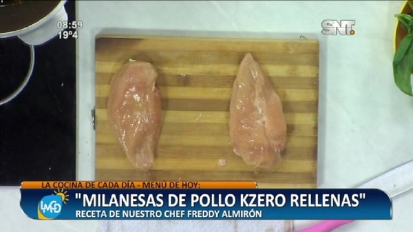Cocina LMCD: Milanesas de pollo Kzero rellenas - SNT