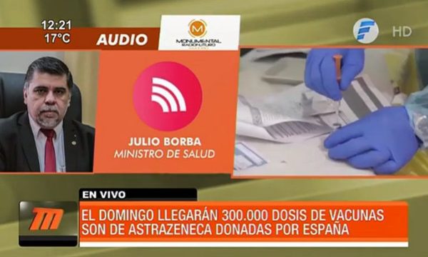 Paraguay recibirá 300.000 dosis de AstraZeneca el próximo domingo | Telefuturo