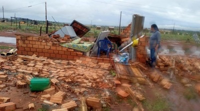 Temporal destecha más de 40 viviendas en Alto Paraná