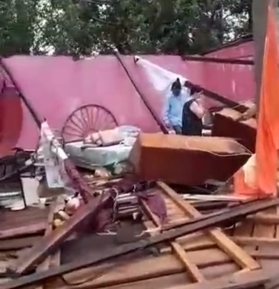 Temporal afectó varias viviendas en Itakyry