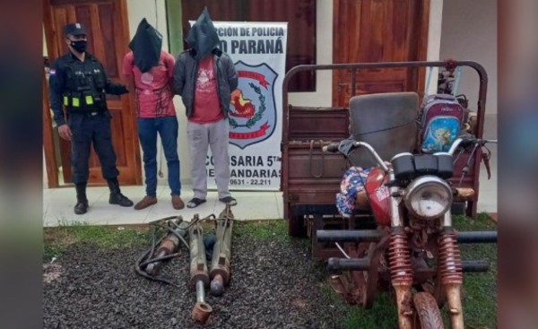 Dos detenidos tras hurto de piezas de un tractor municipal