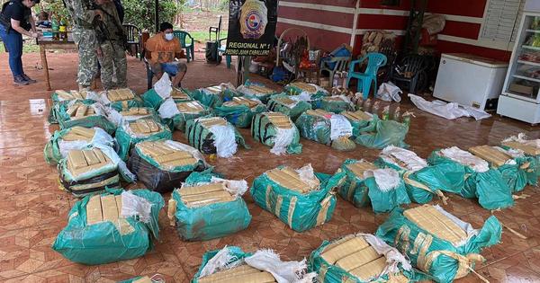 Senad halla más de una tonelada de marihuana en Amambay