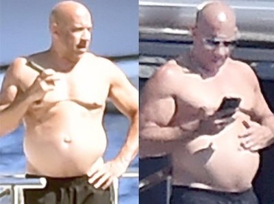 Crónica / Vin Diesel se dejó ver con feroz panza
